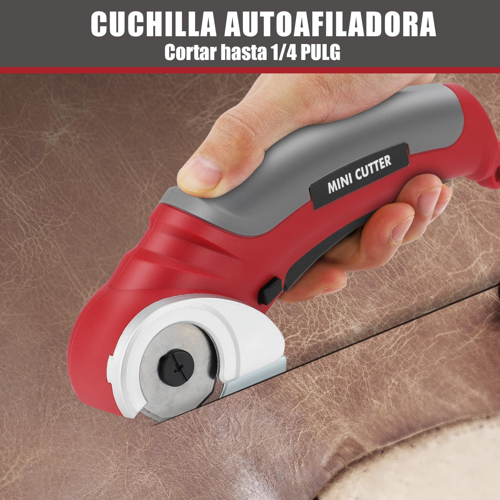 Tijeras Inalámbricas, Cortador de Tela con Interruptor de Seguridad, Hoja de Acero SK5, Cómodas Tijeras Eléctricas Ligeras para Manualidades, Velocidad de 240 Golpes/min para