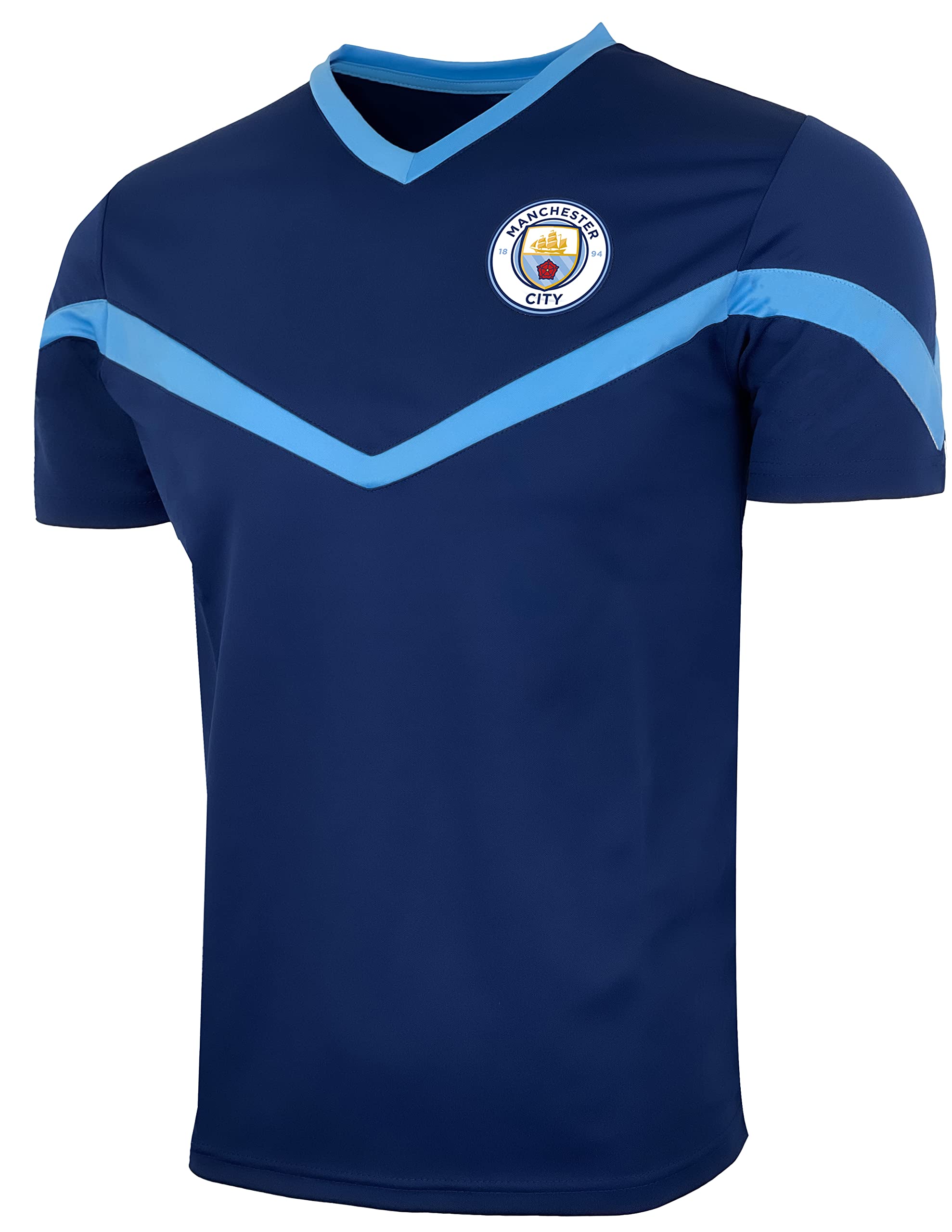 Boy's Manchester Training Jersey, Official Licensed Youth Sizes M City Tee Shirt