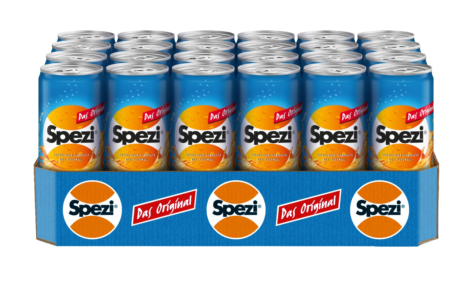 SPEZI das Original 0,33 l Dose - Erfischungsgetränk aus Deutschland mit Cola und Orangen Geschmack (24 x 0,33 l)