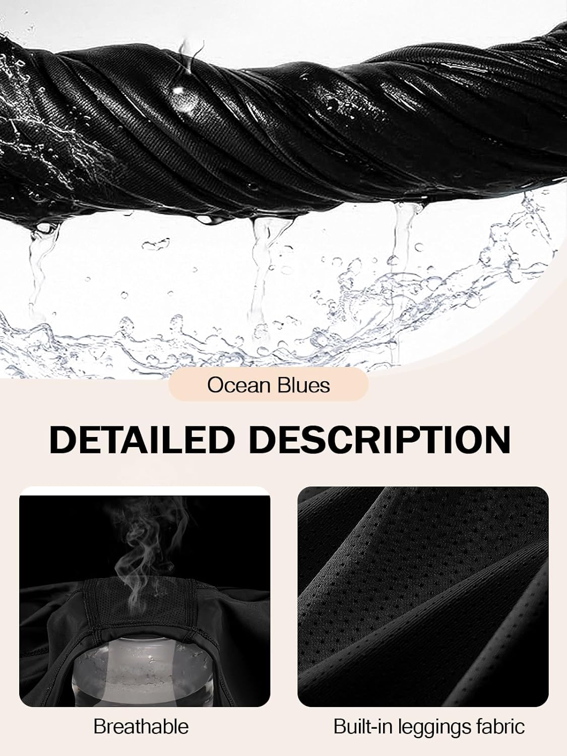 Ocean Blues Women's High Waisted Swim Skirt Tummy Control Skirted Swimsuit Bottom with Mesh Liner - Image 6