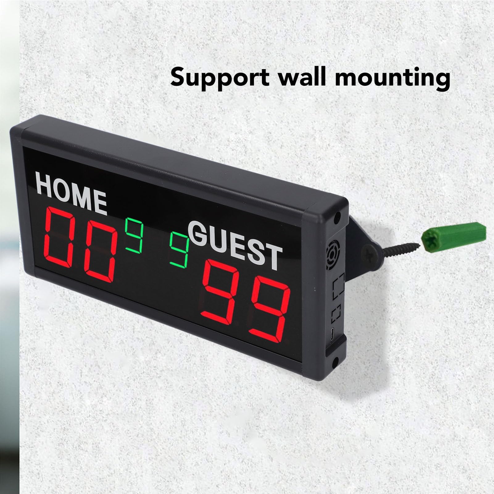 QUSYZD Tabellone segnapunti a LED, tabellone segnapunti da Basket 24 Secondi, ta