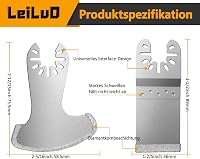 LEILUO Gyémánt Rezgőmulti Fugavágó Penge Készlet 6db DeWalt Makita Einhell 6