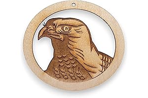 Personalized Hawk Christmas Ornament: A Unique Woodland Keepsake