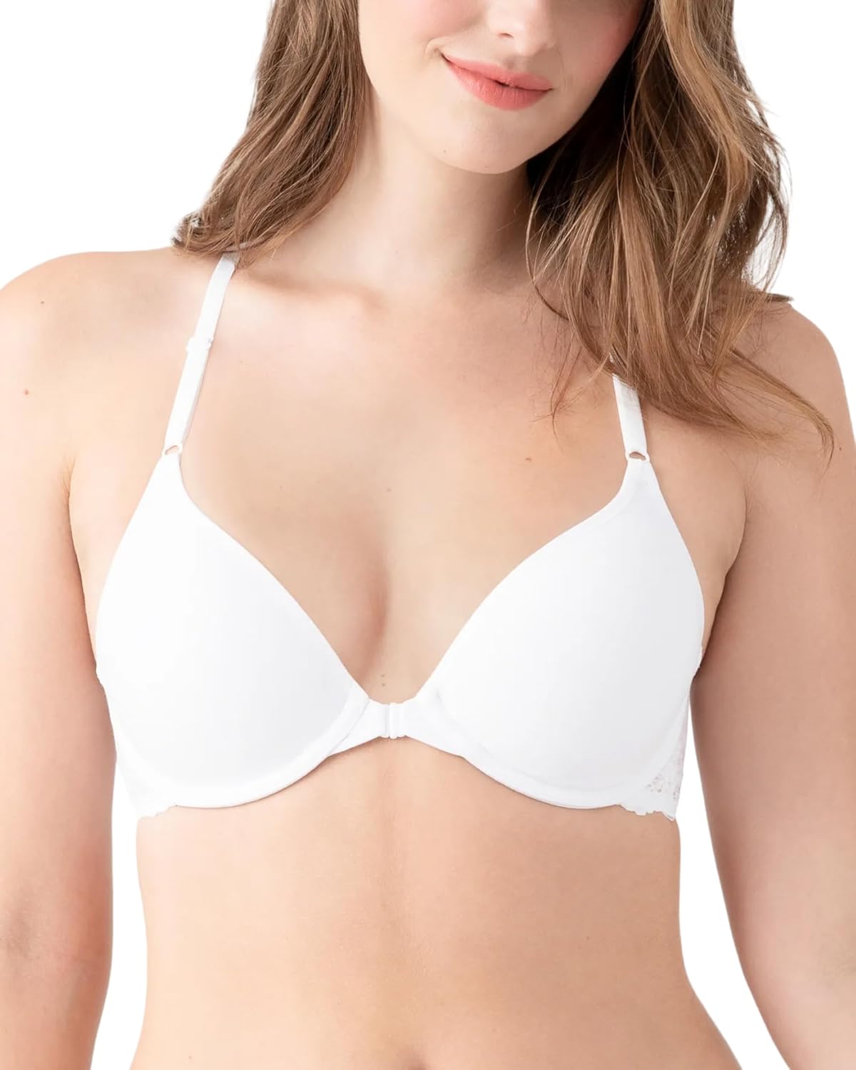 b.tempt'd by Wacoal Women's Inspired Eyelet Lightly Padded Front Close Racerback T-Shirt Bra, 953219