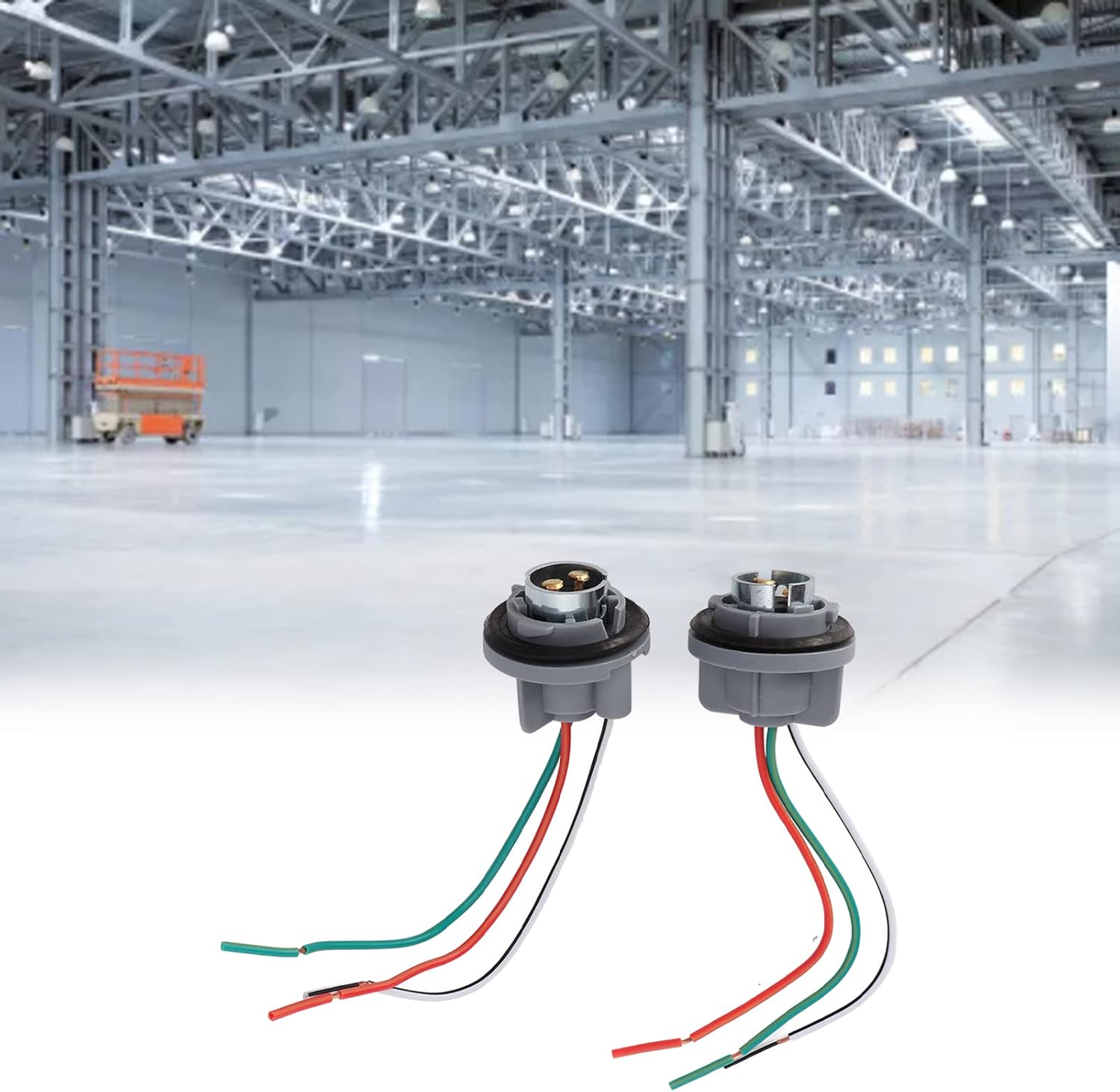 EVTSCAN Portable Light Socket Harness, Heat Pre Wired Bulb Holder, Sturdy Industrial Design, Easy Installation for Cars Boats Trailers