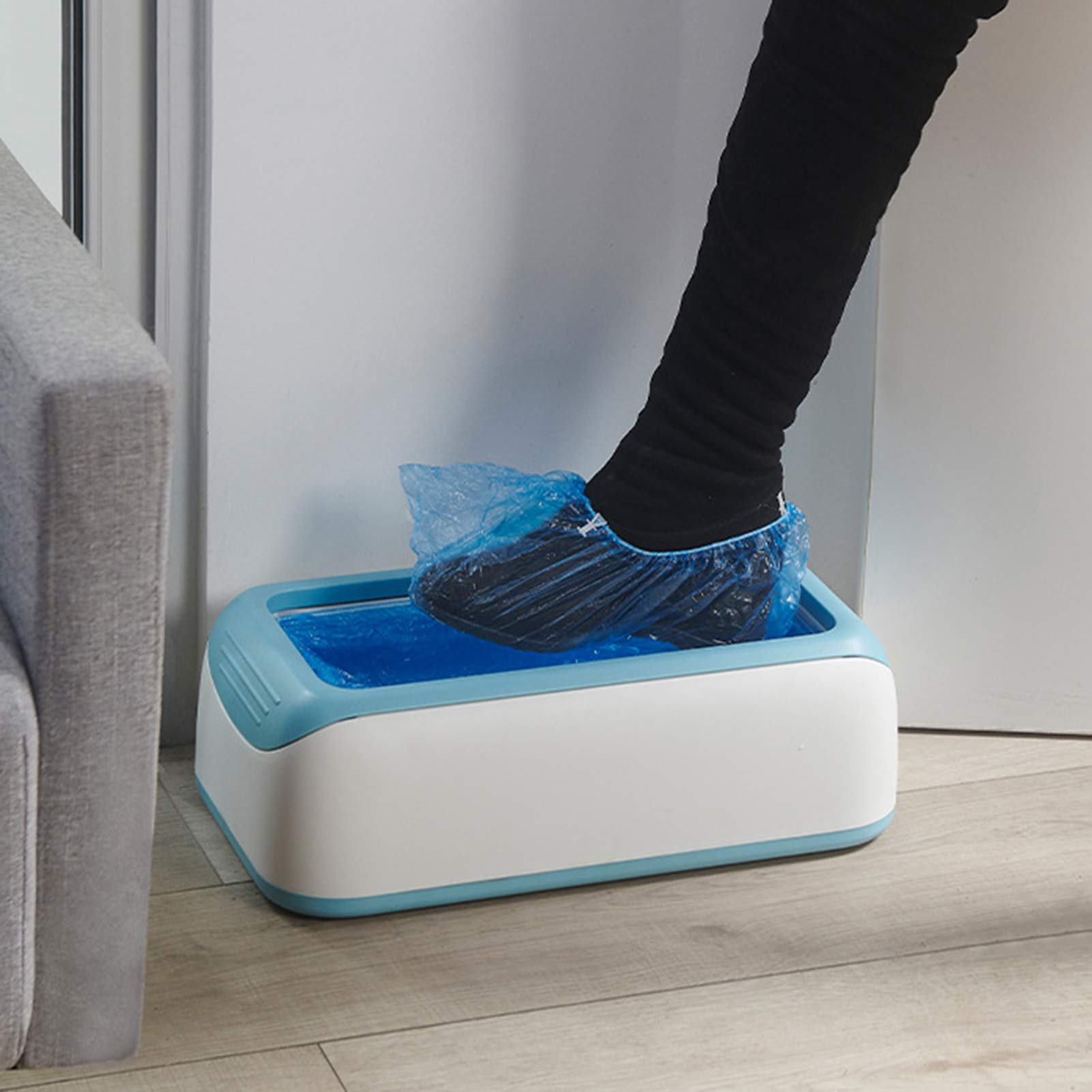 Distributeur automatique de couvre-chaussures avec 30 couvre-chaussures jetables pour maison, hôtels, usines, laboratoires, rose