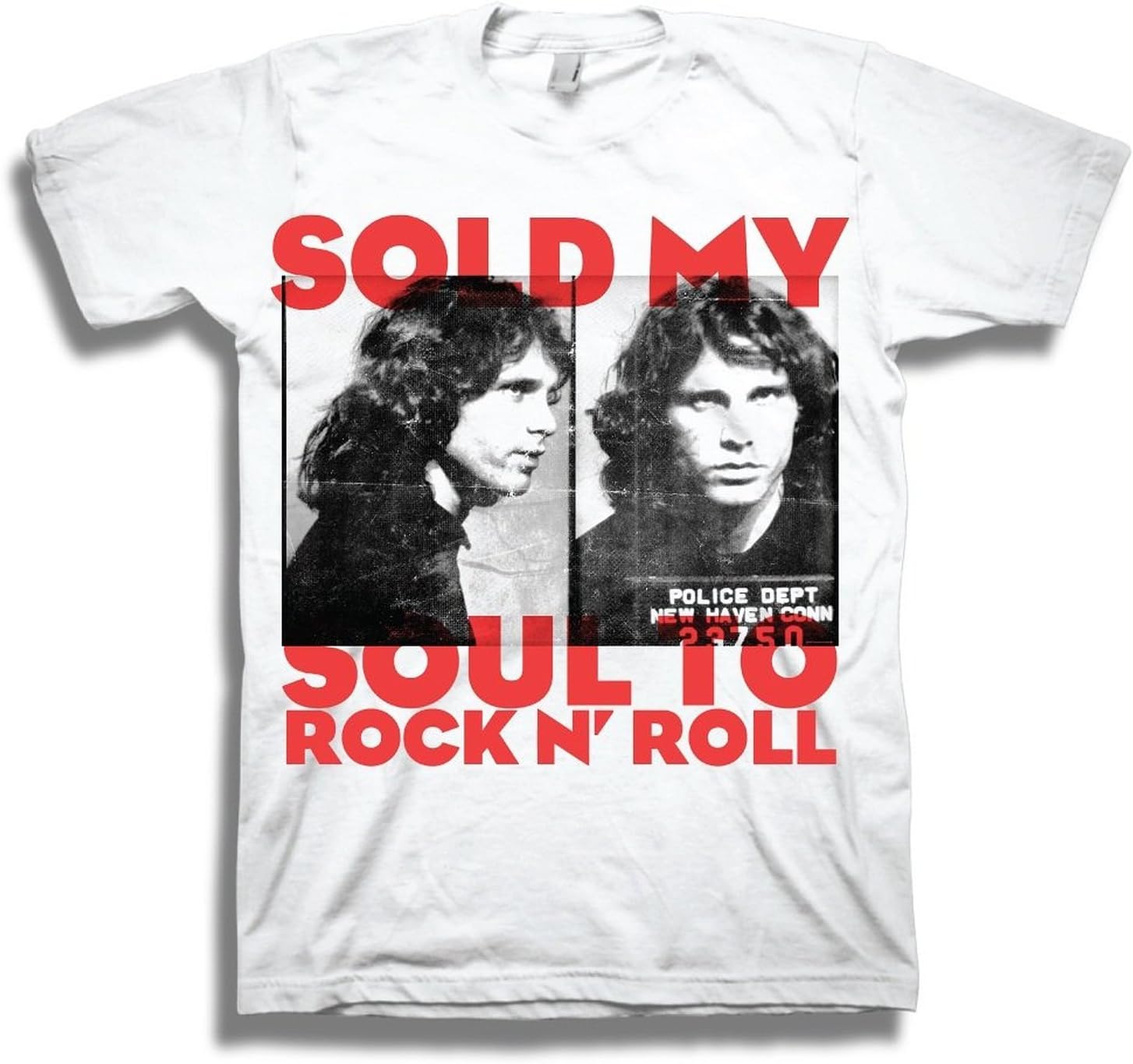 Jim Morrison Sold My Soul to Rock N' Roll Adult White T-Shirt
