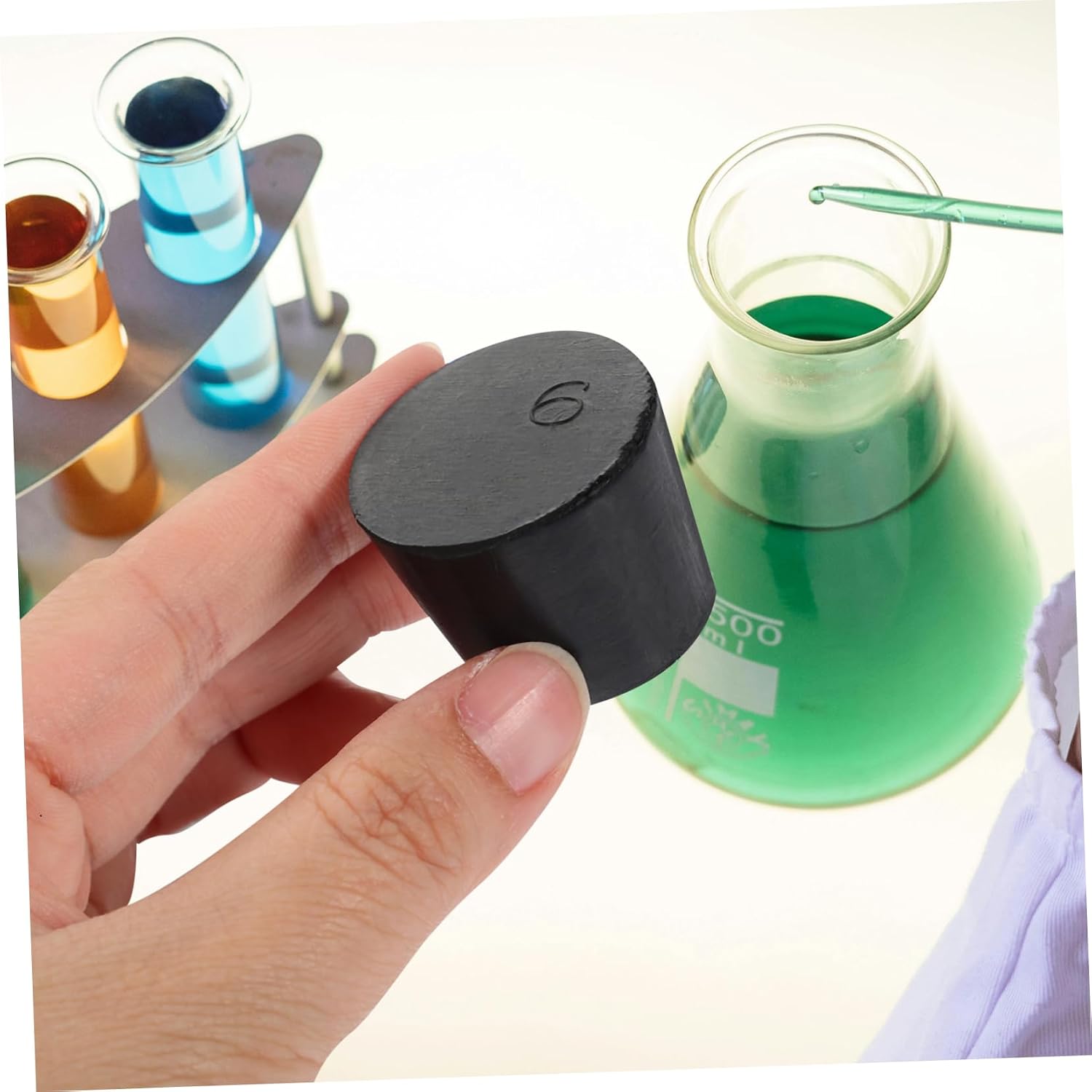 27pcs Tapered Rubber Stoppers for Lab Use Sealing Plugs to Airtight Closure for Experiments Portable and Laboratory Accessories