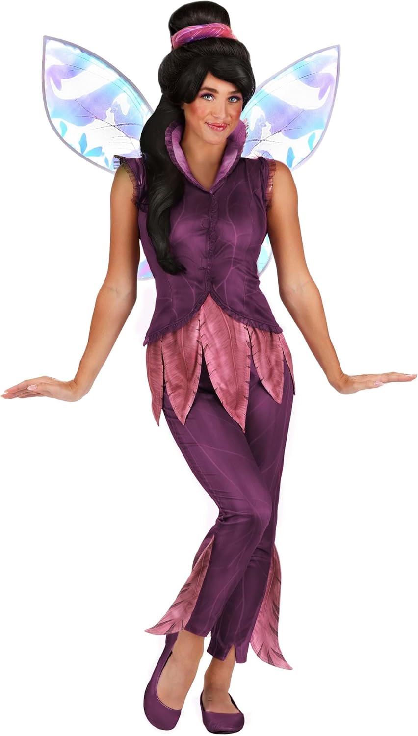Adult Disney Fairies Vidia Costume for Women - Officially Licensed Fairy Outfit with Shirt, Pants & Wings