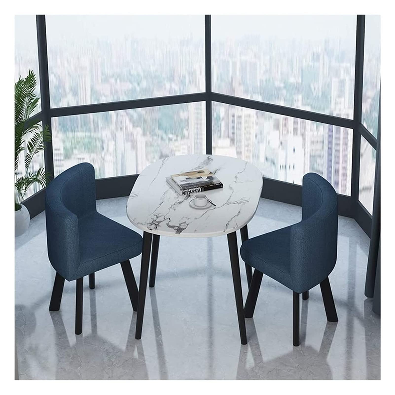 Dining table and chair set Balcony Table and Chair Combination Restaurant Tables and Chairs Leisure Office Table and Chair Set Hotel Reception Business Ideal for Home, Kitchen, Living Room