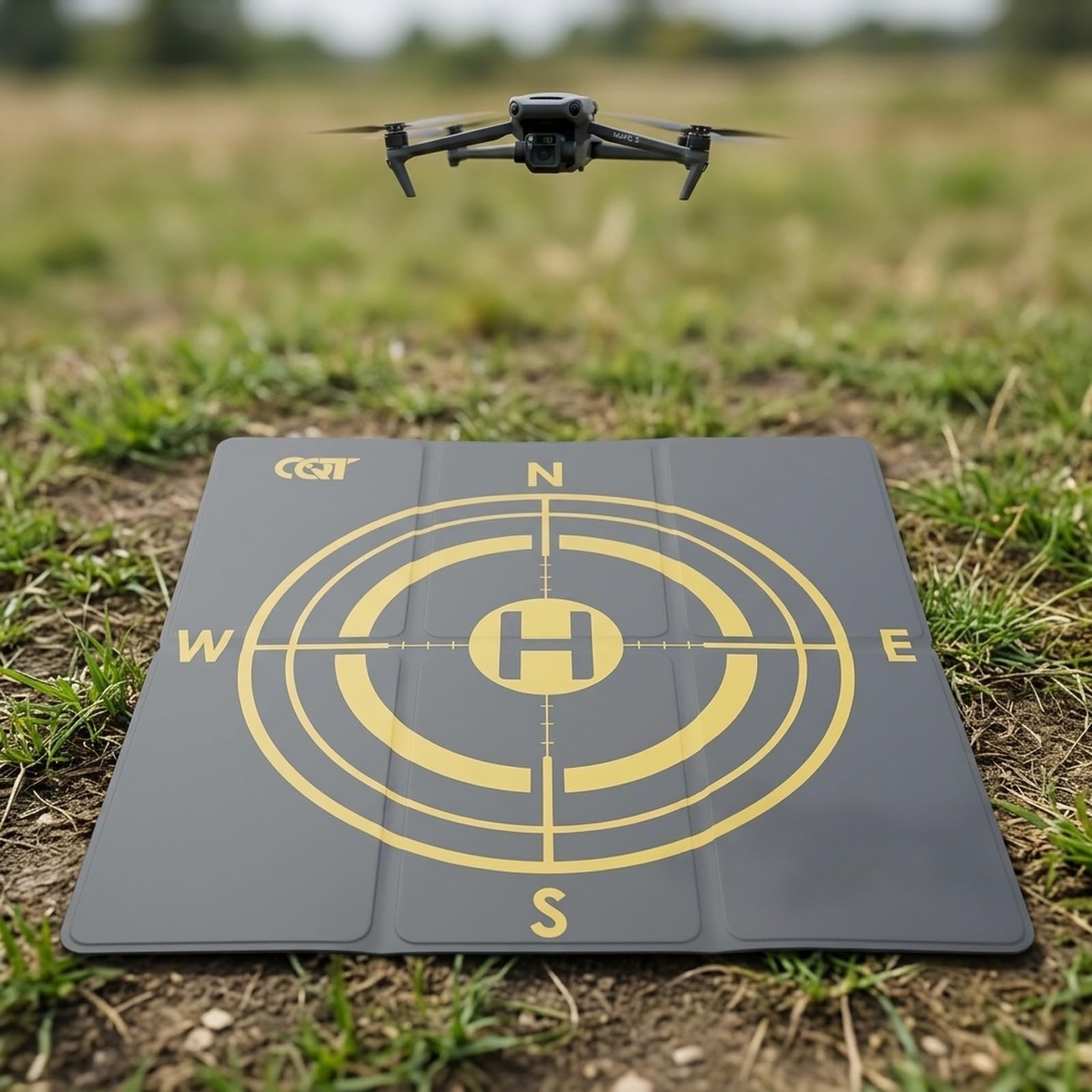 Składana platforma do lądowania PU 43 cm do dji dla dji dla mavic dla mini - dwustronna podstawa z kołkami do użytku na zewnątrz