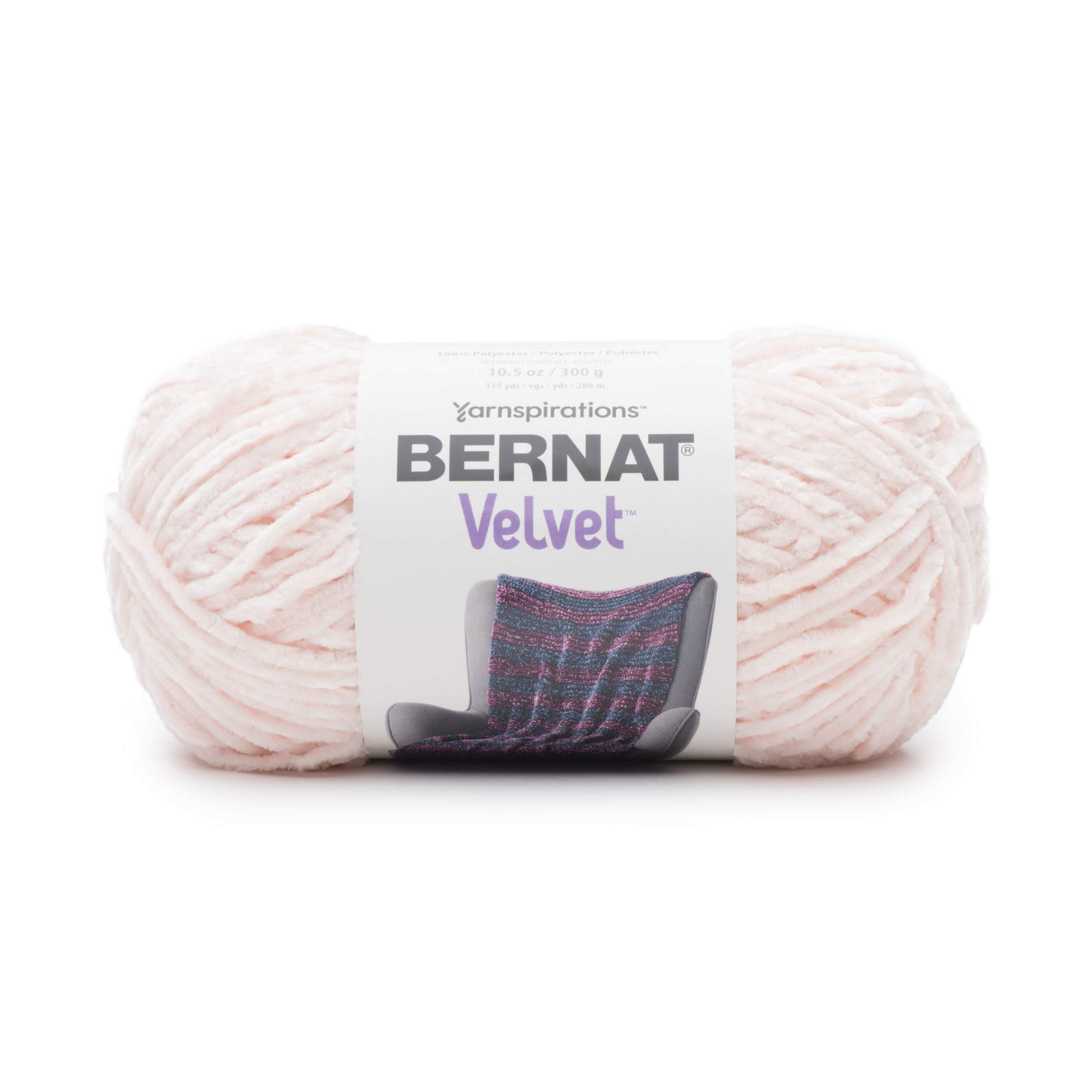 Bernat Velvet Yarn, 10.5 oz, Blush Pink — image 1