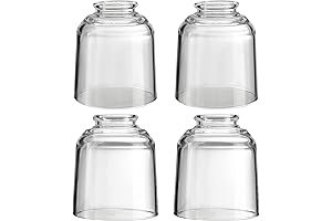 Aspen Creative Contemporary Clear Ceiling Fan Replacement Glass Shade