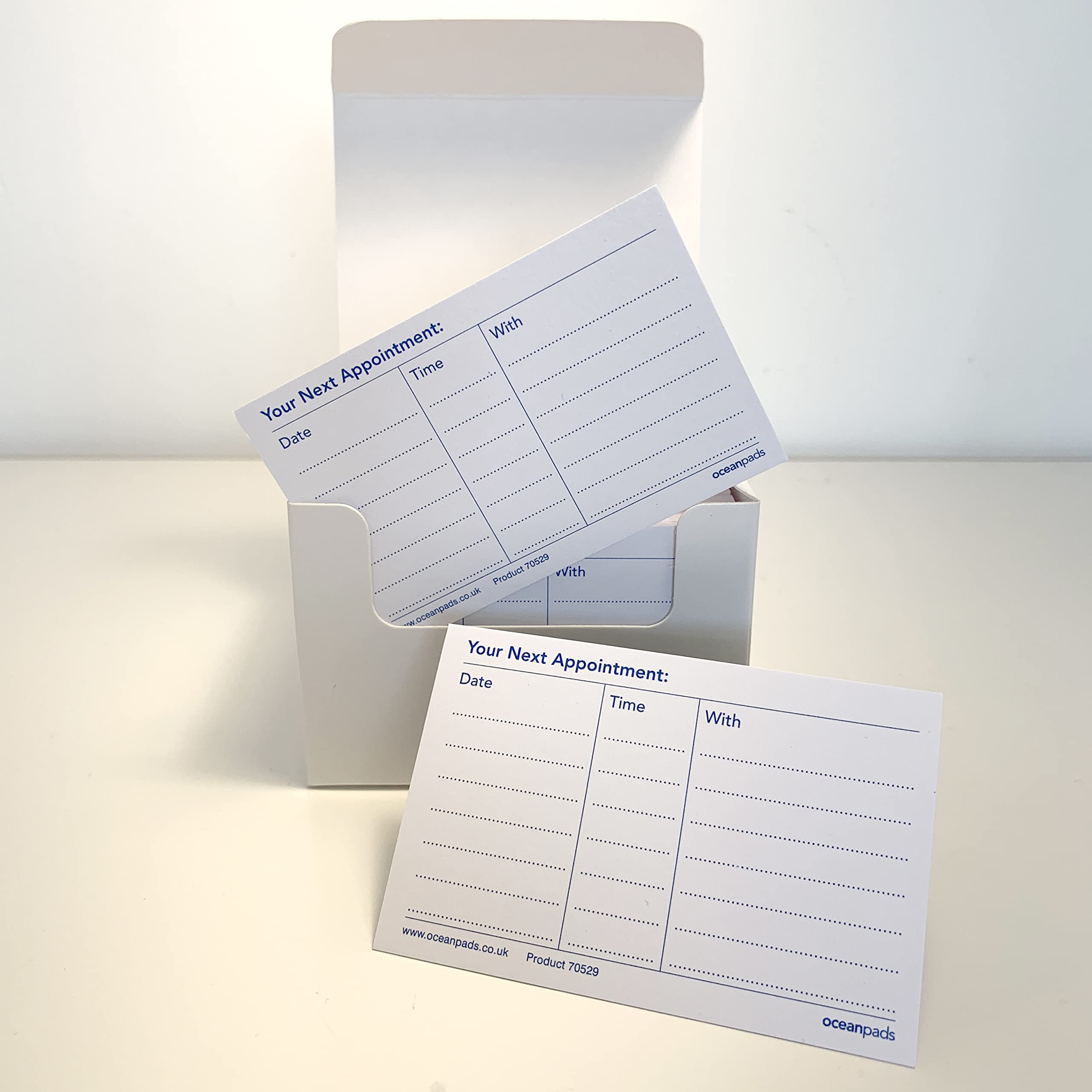 Biglietti promemoria per appuntamenti 200 szt. biały 300 g/m² 85 mm x 55 mm