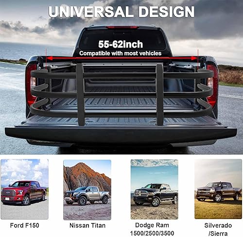 Miniatura 6 de Extensor de caja de camión, apto para Ford F150F250 7+Titan 6+Tundra 7+Sierra 3+Ram 150025003500