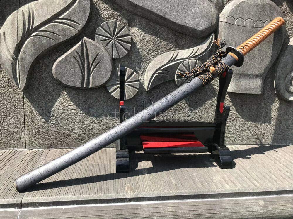 YL Sword Clay Tempered T10 Steel Hand Forged Japanese Katana Sword Full Tang Sharp Blade
