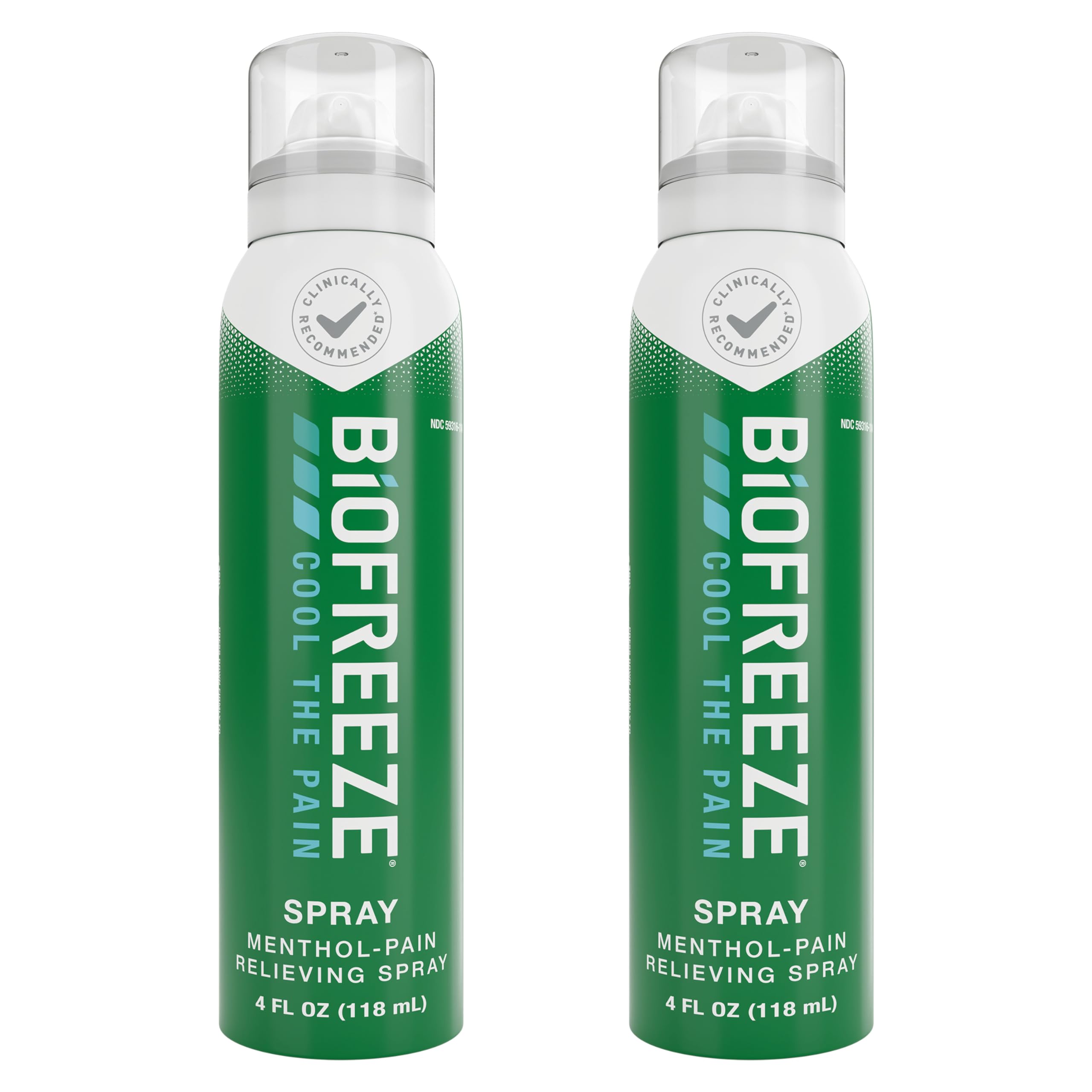 Biofreeze Pain Relief 360 Spray For Arthritis, Cold Topical Analgesic, Fast Acting Cooling Pain Reliever For Muscle, Joint, And Back Pain (Pack of 2) (B01H32CV6S) Amazon Price History, Amazon Price Tracker