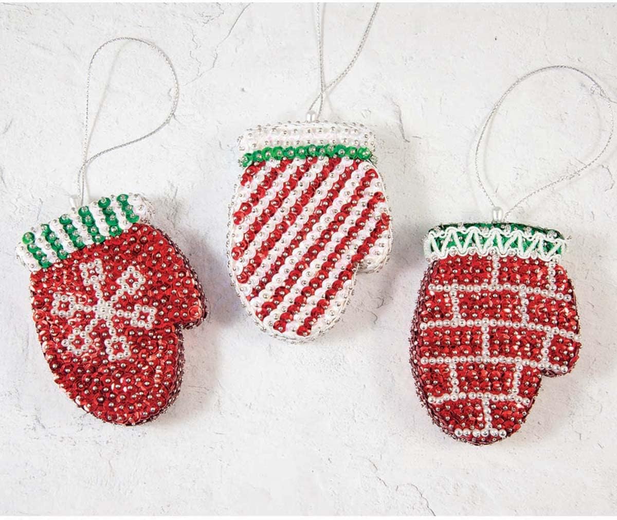 Sunrise Craft & Hobby Wintry Mittens Ornament Kit