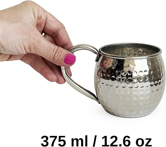 Shark Anatolia Luna Petekli Bakır Kupa Bardak Mug Nikel Kaplama