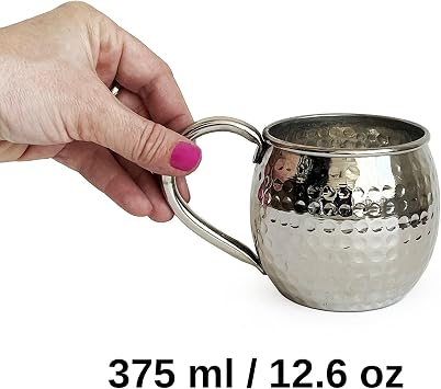 Shark Anatolia Luna Petekli Bakır Kupa Bardak Mug Nikel Kaplama