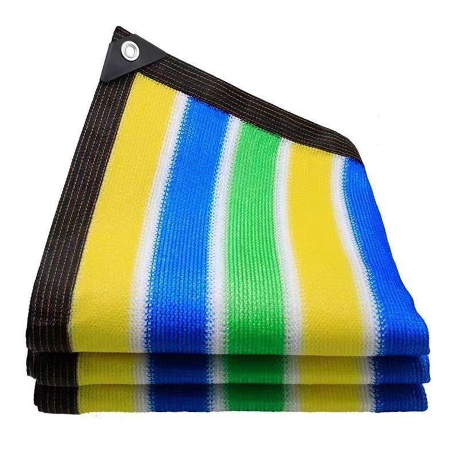 Żywica UV, tkanina z przelotkami, wielokolorowa osłona baldachimu Pera, na zewnątrz, patio, siatka do ogrodu i podwórka (1 x 10 m)