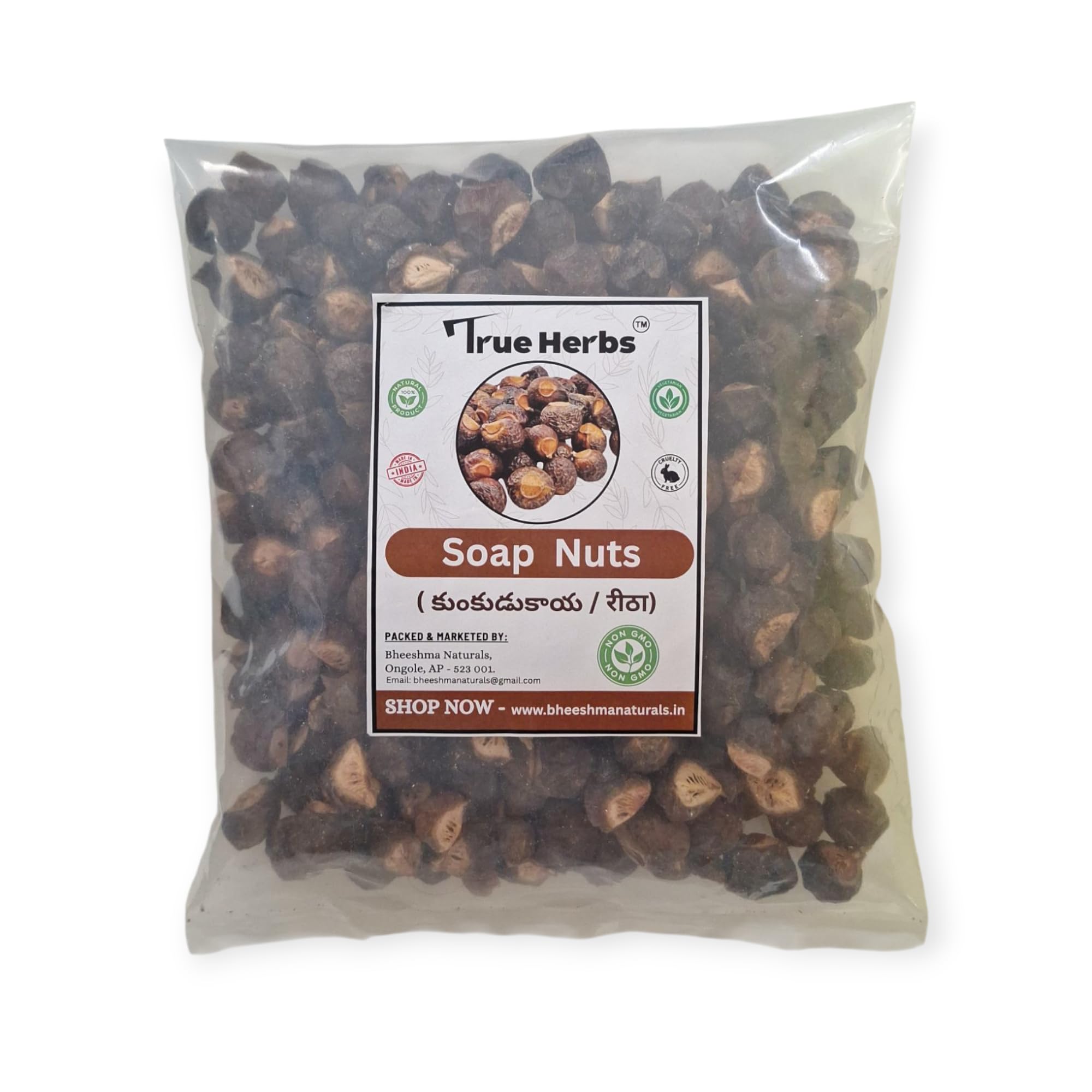 True Herbs Soap Nuts/Reetha from Araku Valley, Non-Hybrid, Natural Cleaning Agent, 400g-image-17
