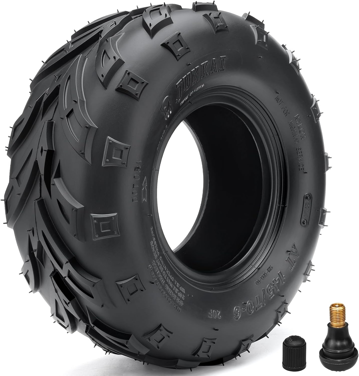 145/70-6 Mini Bike Tires, 145x70x6 Tubeless ATV Go Kart Street Tires Replacement for Coleman CC100X CT100U KT196 GMB100 Baja Doodle Bug DB30 Motovox RT100 (1pcs)