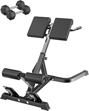 HANDBODE Roman Chair Back Extension Machine with 350 LBS Capacity