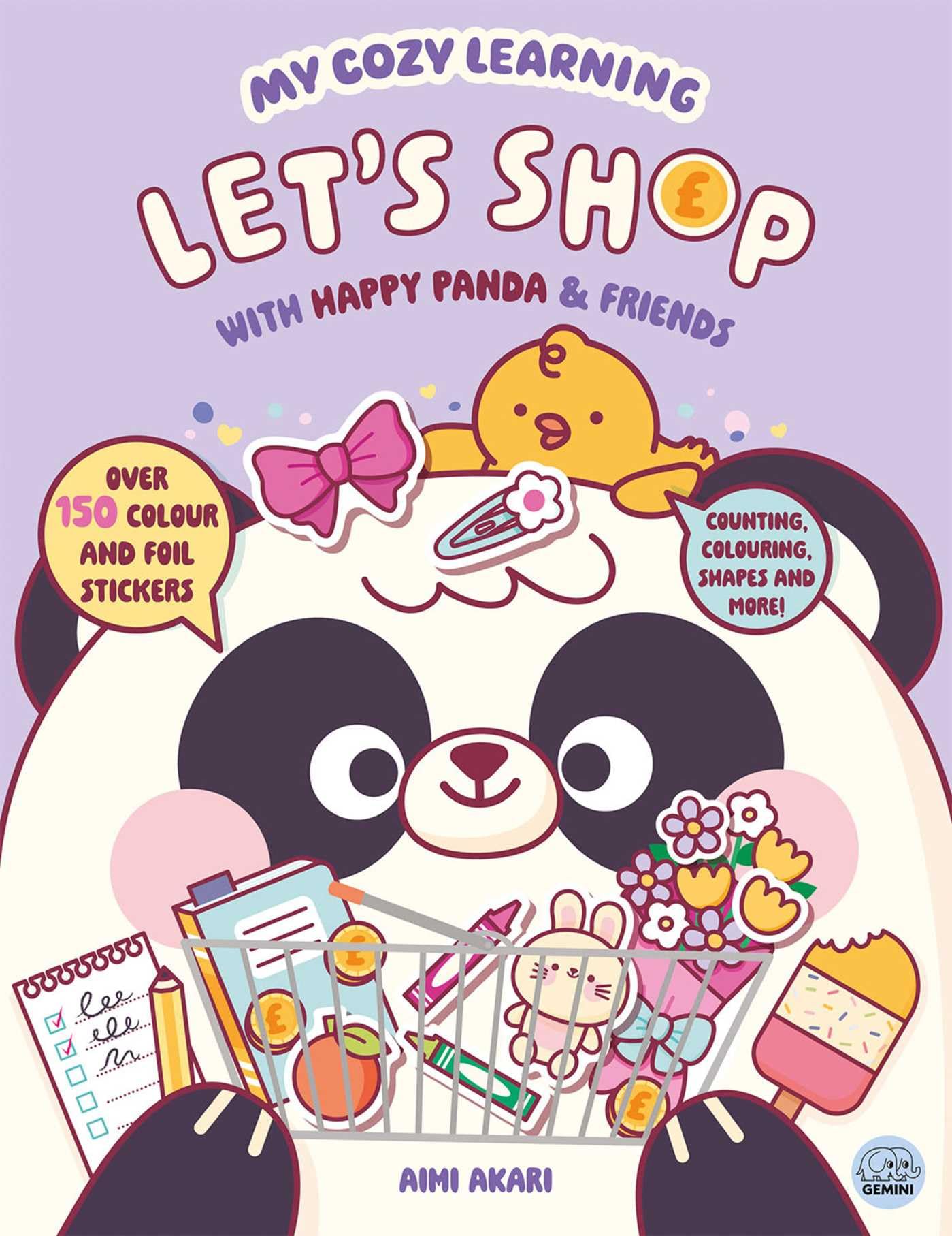 My Cozy Learning: Let's Shop - with Happy Panda & Friends (My Cozy Learning: Sticker & Colouring Books)
