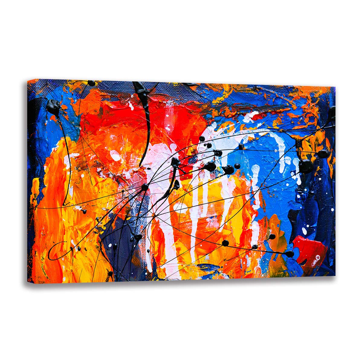 Tableau abstrait coloré Five-Seller pour décorer un salon contemporain