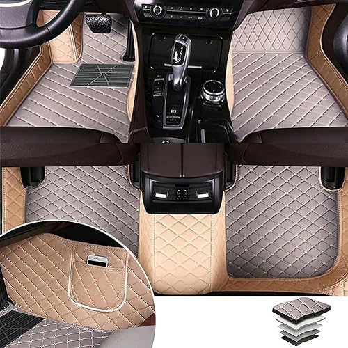 TAHALI Tapetes de automóvil para todo tipo de clima, impermeables, antideslizantes, hechas a medida, para automóvil, SUV, camionetas, protegen el