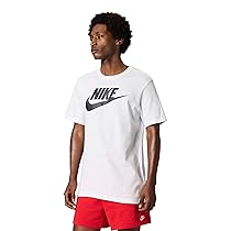 Nike M NSW Tee Icon Futura T-Shirt, Uomo, White, (Black), 3XL