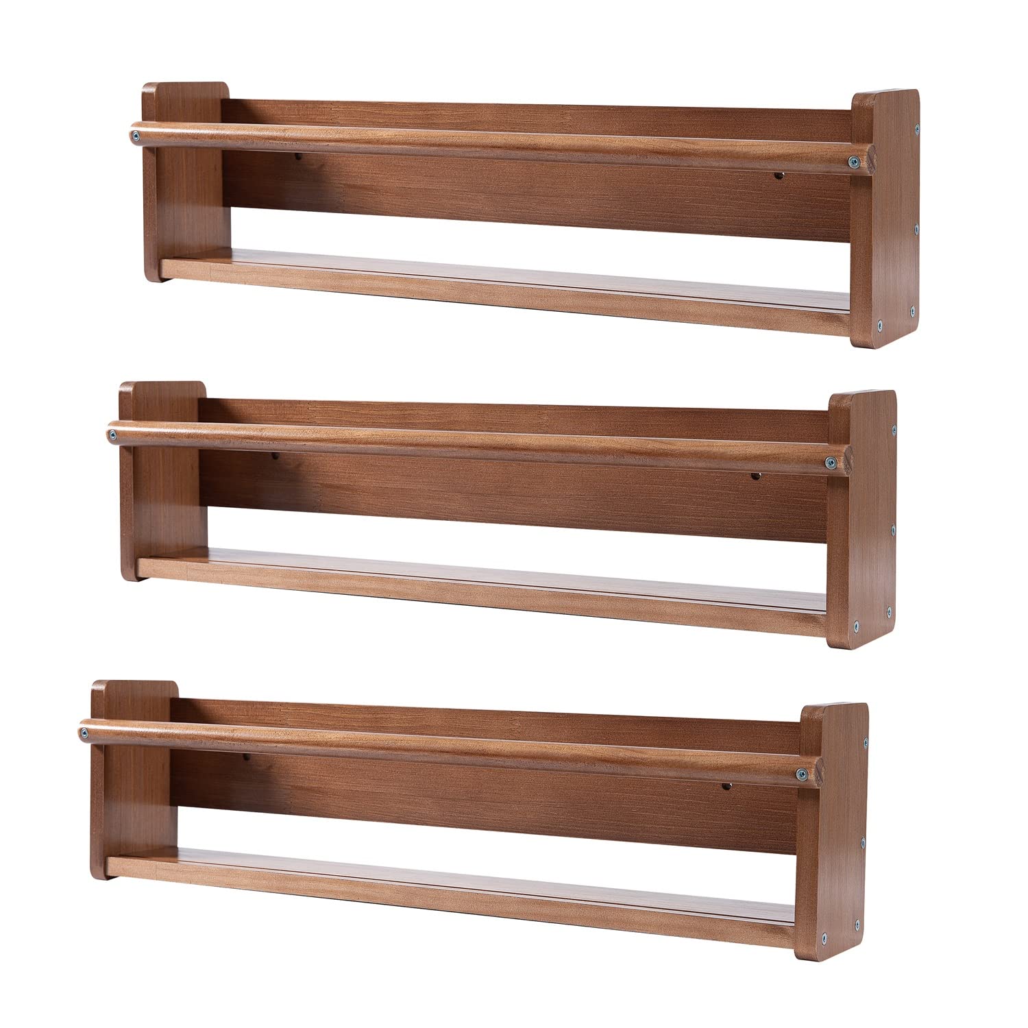 Photo 1 of **stock photo only for reference**see all pictures**
MBYD Set of 3 Light Walnut Nursery Book Shelves 24in 