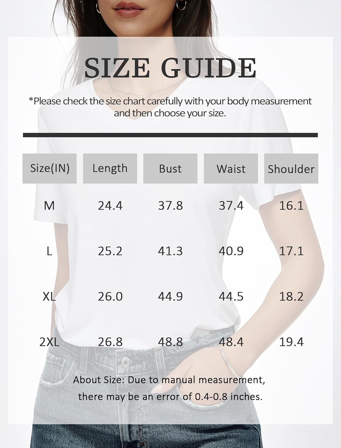 Modal V Neck Loose Fit T-Shirts for Women Short Sleeve Summer Tees Tops Fashion 2025 Trendy Soft Clothes - Image 6