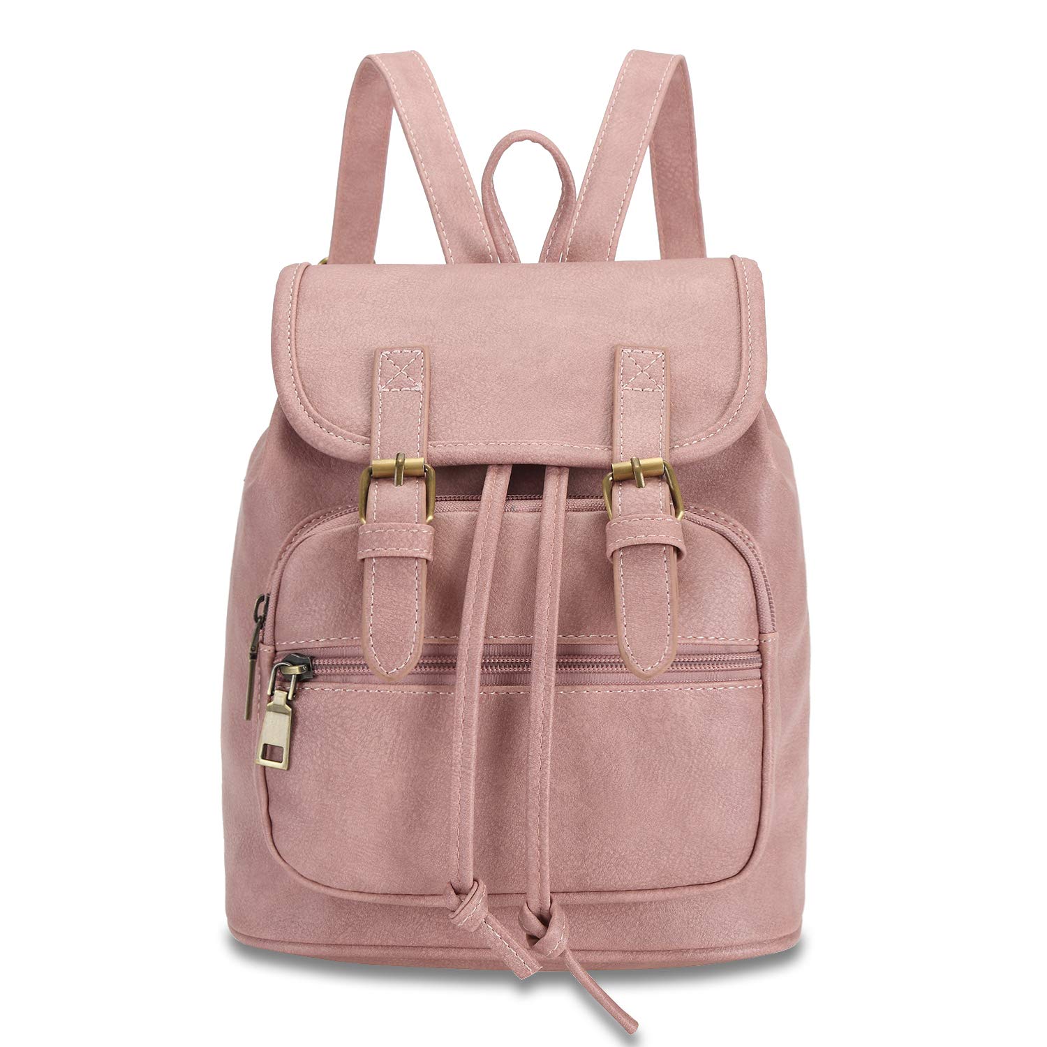 Dora & Liz Mini Backpack Purse for Women Leather Fashion Retro Small Backpacks Lightweight Travel Ladies Shoulder Bags