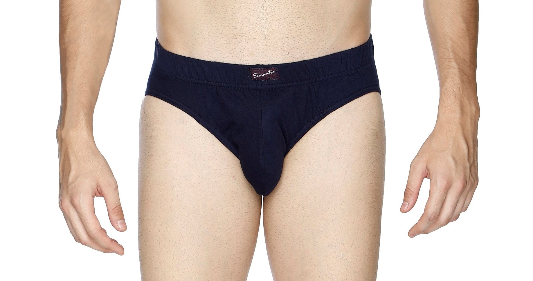 semantic Men's Regular Rise Elastic Waistband Cotton Brief Men's Underwear-picture-17