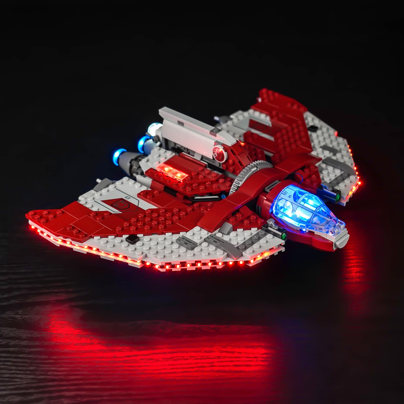 LED Light Kit for Lego 75362 Ahsoka Tano's T-6 Jedi Shuttle, Light Kit ONLY, Lego Model is NOT Included (Standard)