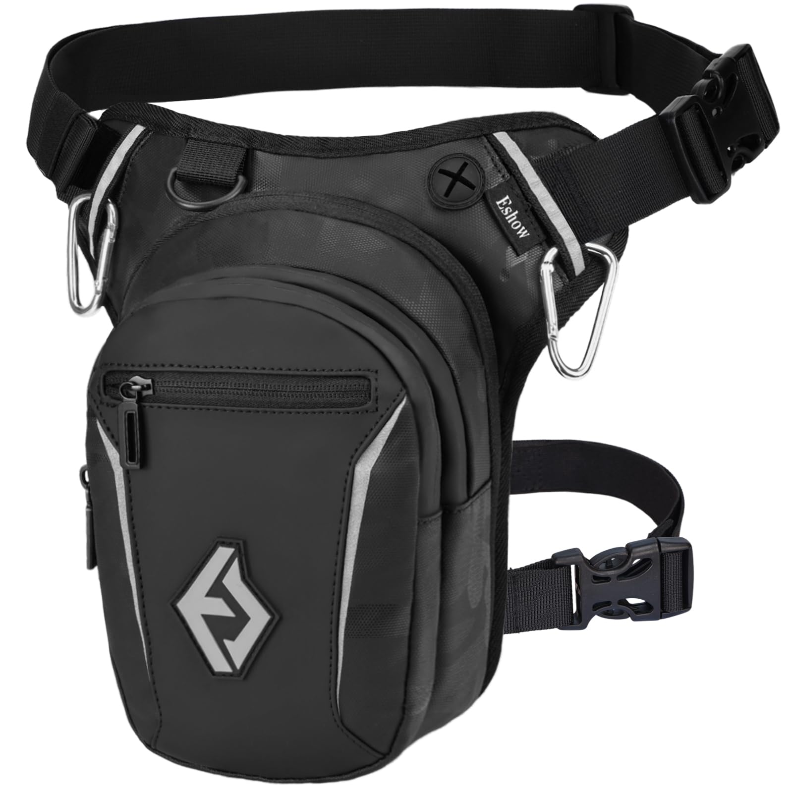 Sacoche Jambe Moto Réglable - Sac Drop Leg Extensible Avec Sangle Amovible - Pour Vélo, Rando, Ville