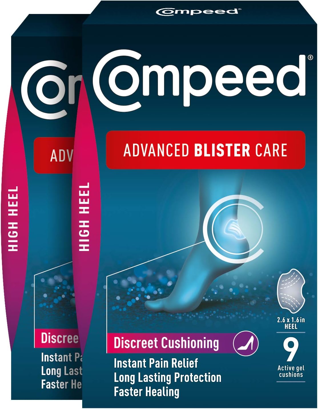 Advanced Blister Care 9 Count High Heel (2 Packs)