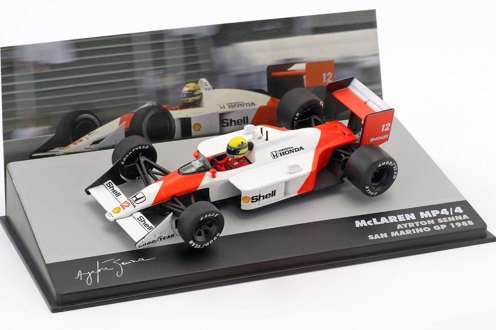 Amazon | スケール車 1:43 セナ マクラーレン MP4/4#12 1988