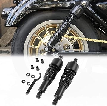 TCMT 10.5 267mm Rear Shocks Absorber Rear Suspension Fit For Harley Sportster 883 Custom XL883C 2004-2009