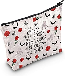 TSOTMO Wednesday Movie Merchandise Zipper Pouch Addams Movie Gift Horror Movie Inspired Gift for Fans Addams Gift (C.OOKY)