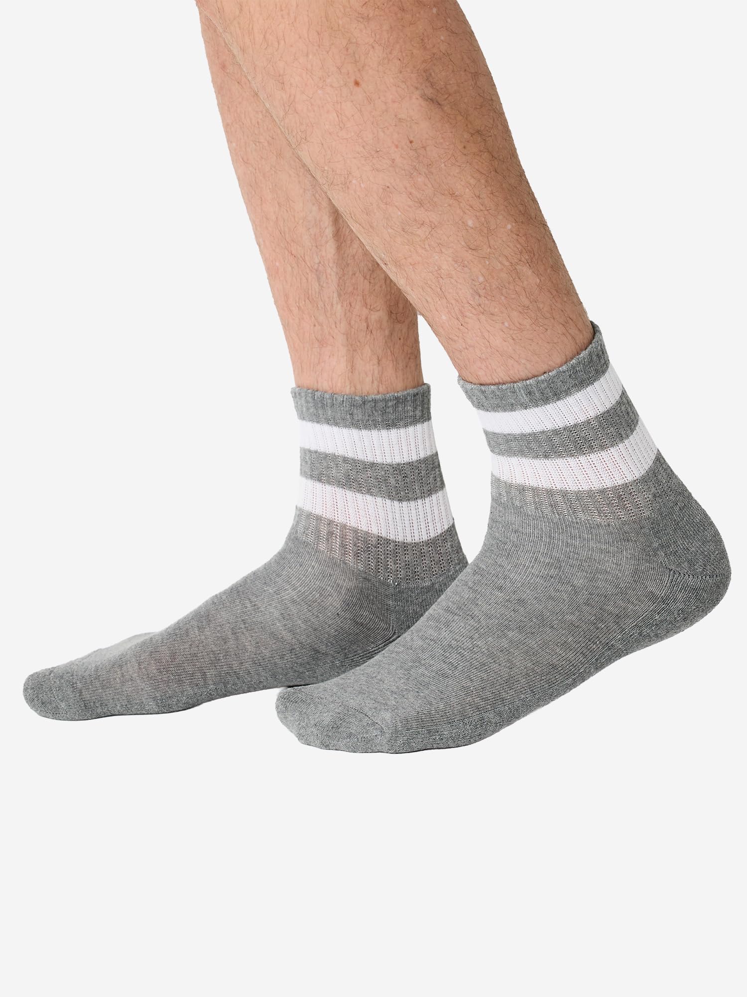 NUR DIE Herren Sportsocken 15-Pack Short Track - weiß Größe