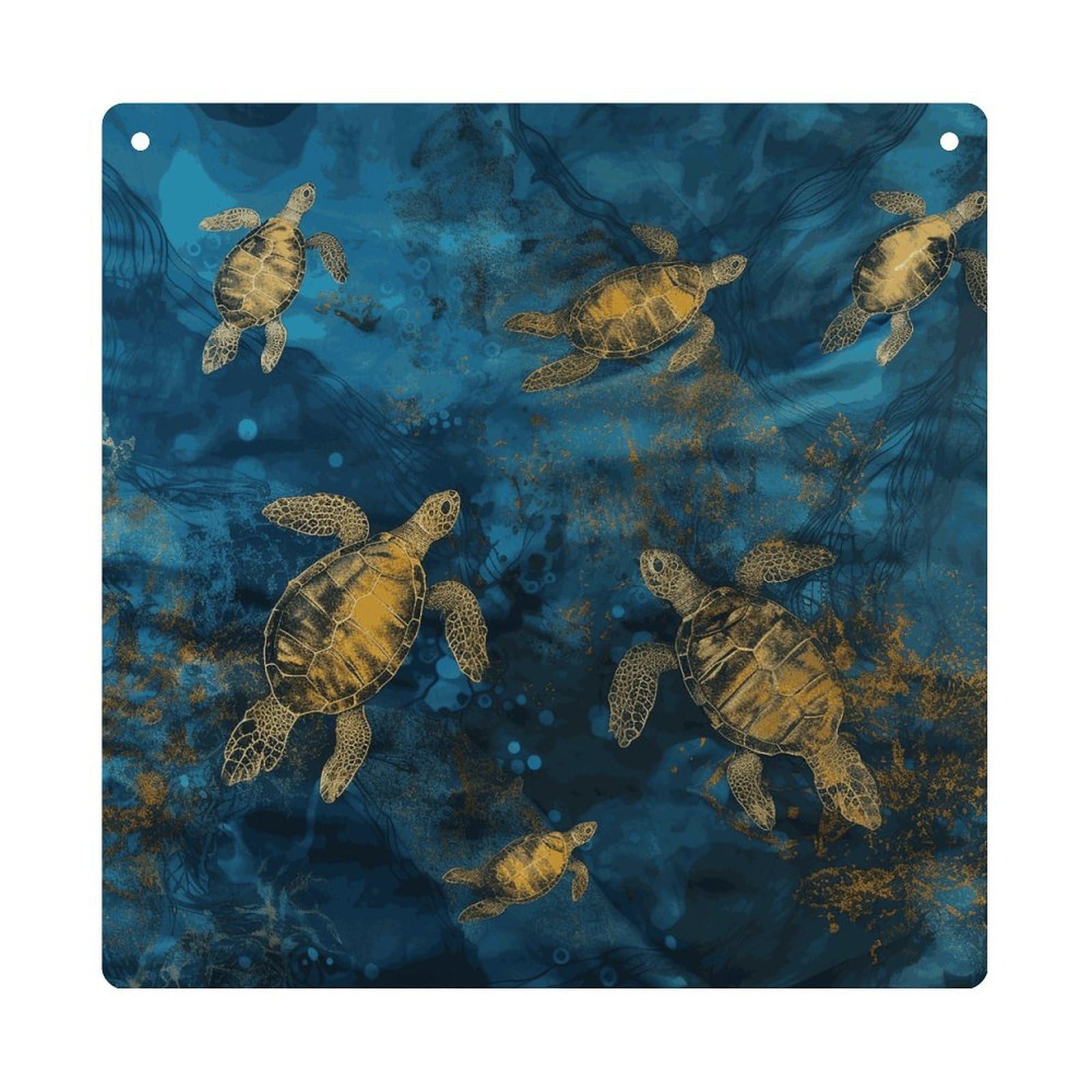 Adfgyerh Style Sea Turtle1 Hanging Ornaments Window Hanging Modern Acrylic Decor For Living Room Bedroom Dining Room Hallway Office Wall Decor, 8X8 In