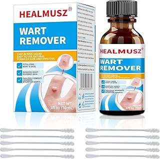 HEALMUSZ Fast-Acting Wart Remover Freeze Off,Salicylic Acid Wart Remover for Men Women-Wart Removal for Plantar Wart,Genital Wart,H Warts,Common Wart,Flat Wart,Corn,Callus 30 ML. (1Pc, Fresh)