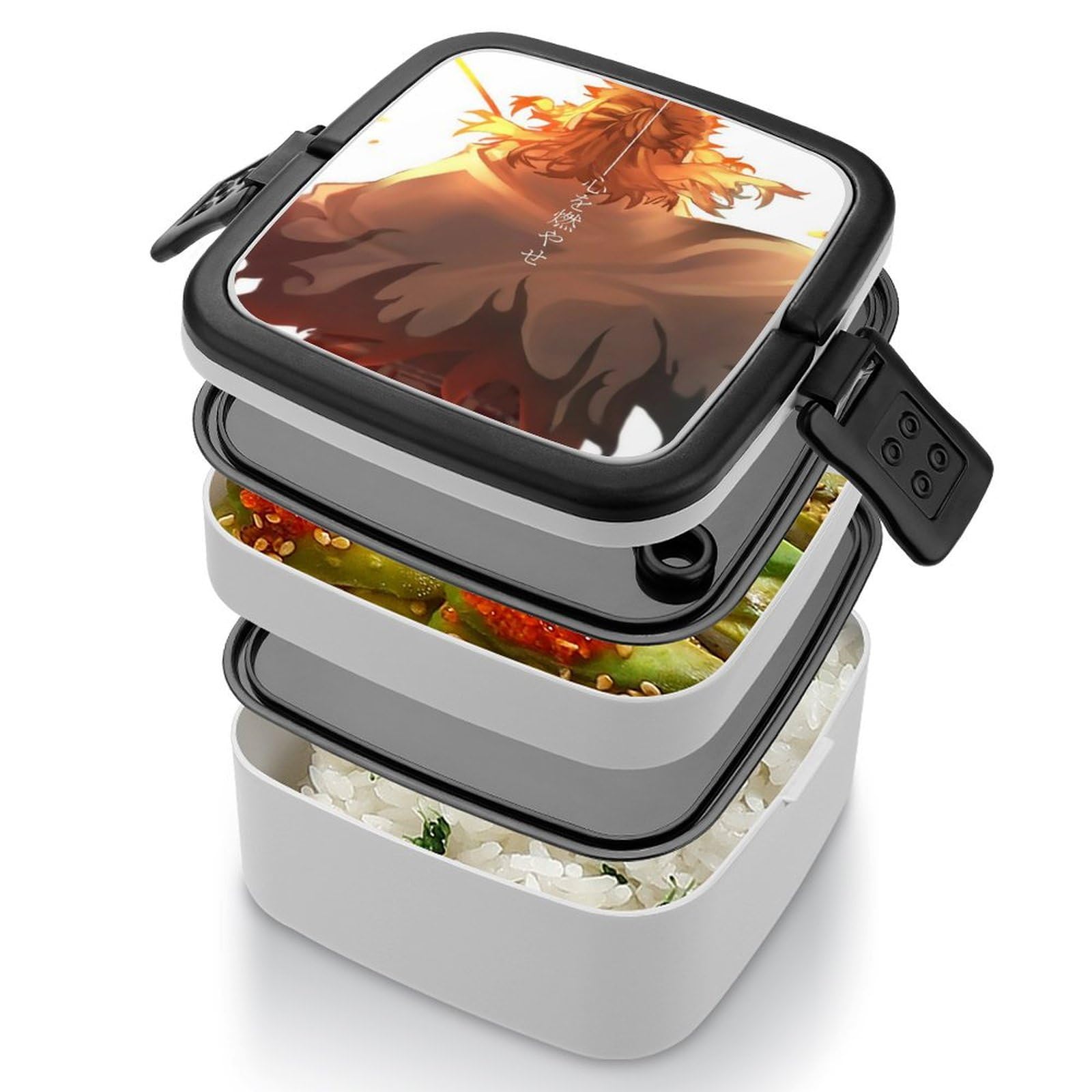 Amazon｜弁当箱 鬼滅の刃 炎柱 煉獄杏寿郎 ランチボックス おべんとう