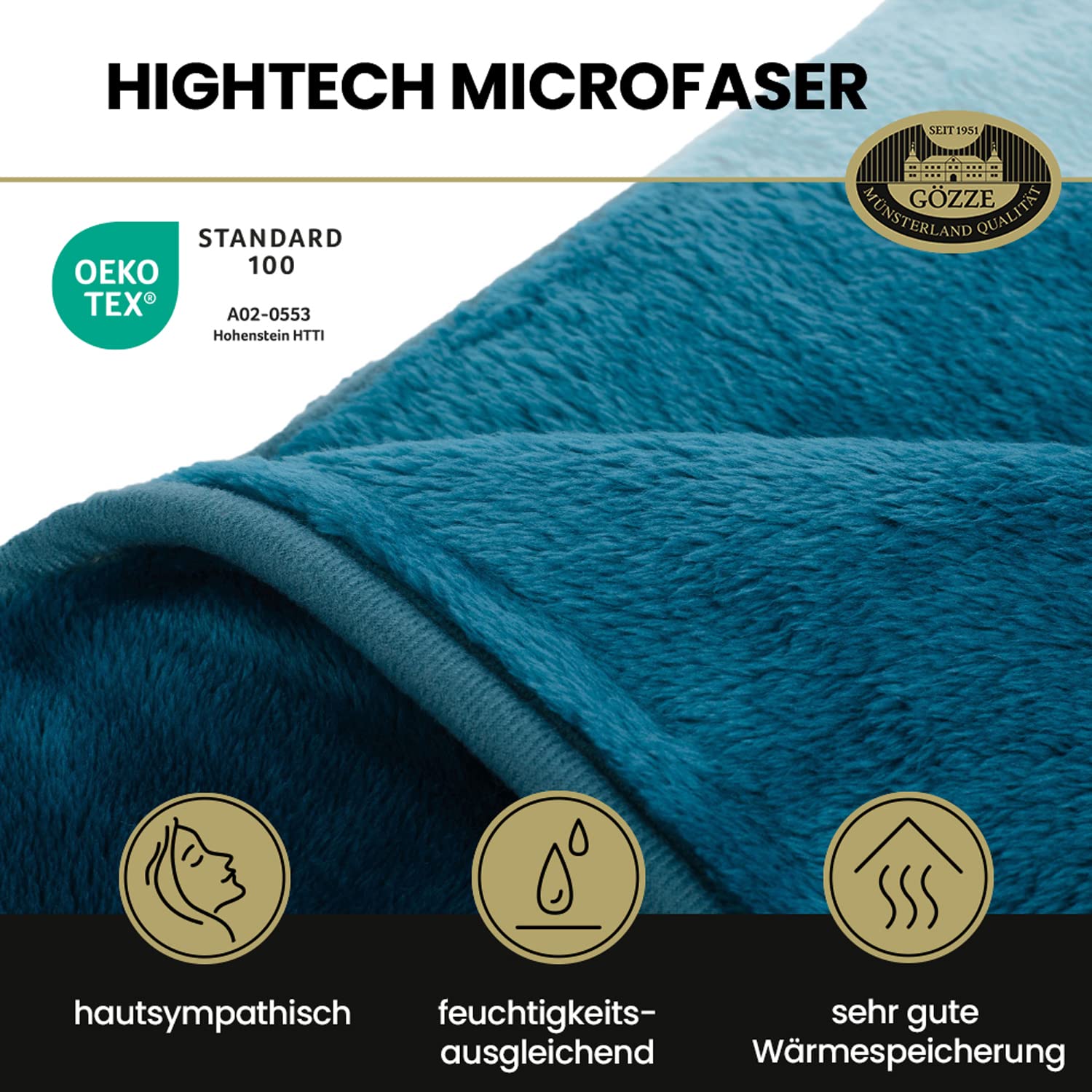 Gözze - Premium Cashmere-Feeling Wohn- und Kuscheldecke – Bild 3