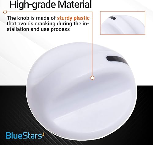 Miniatura 4 de BlueStars Pieza de repuesto de perilla de temporizador de secadora 131965300, compatible con secadores Frigidaire Electrolux, sustituye a 131666601