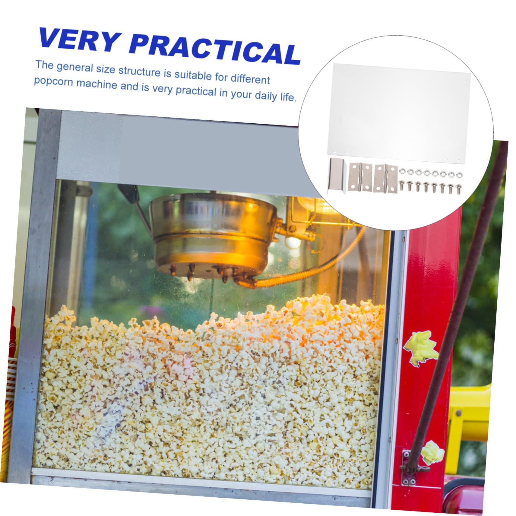 Lot De 2 Couvercles Transparents En Acrylique Pour Machine à Pop-corn