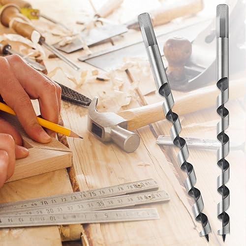 Miniatura 6 de Broca de taladro para madera de 12 pulgada de diámetro, 9 pulgadas de longitud, cortador de agujero para madera dura, madera blanda, paquete de 2